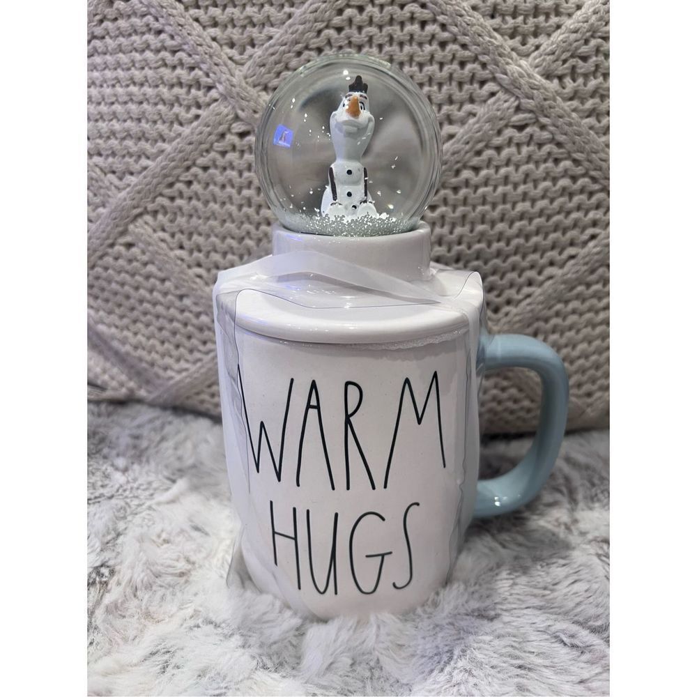 Disney x RAE Dunn Frozen Olaf Snow Globe  Warm Hugs Ceramic Mug - Picture 6 of 10